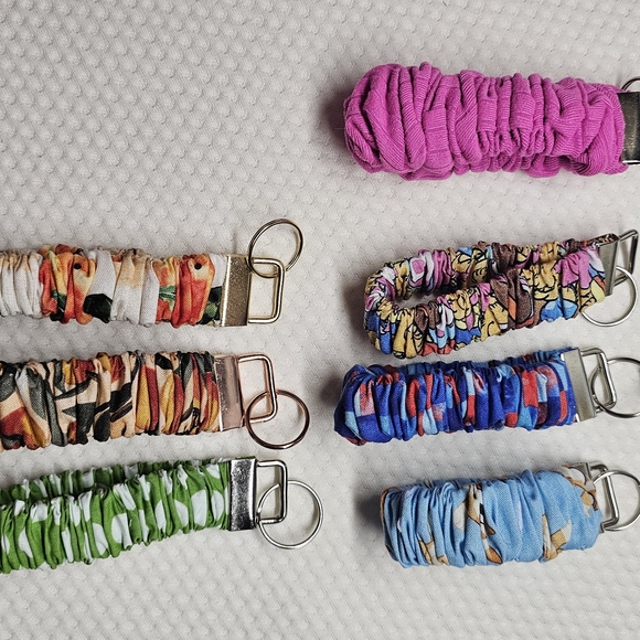 Colorful Fabric Keychains Set - Picture 2 of 2